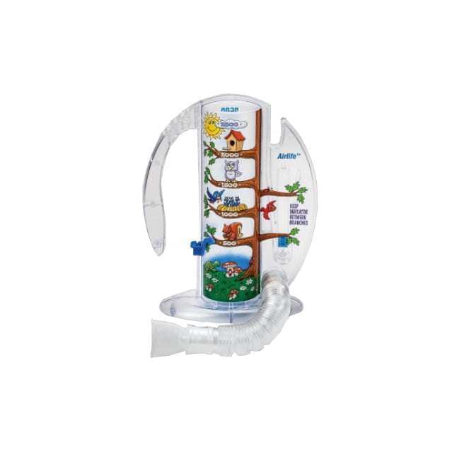 SunMED AirLife® Volumetric Incentive Spirometer, with 1-Way Valve, Pediatric, 2500mL, 12 each/case, 001905A.
