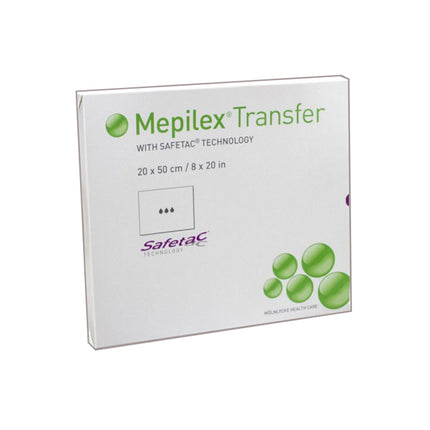 Molnlycke Health Care Mepilex® Transfer Foam Dressing, W20cm X L50cm 4 each/box, 294502