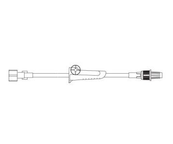 Baxter Straight-Type Extension Set , Standard Bore, Retractable Collar, 29" 48 each/case 2C5645