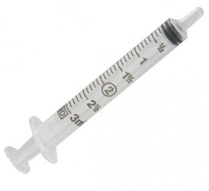 BD General Use Syringe, No Needle, Slip Tip, 1/10mL Graduation, 3mL 200/ bx 4 bx/case 309656
