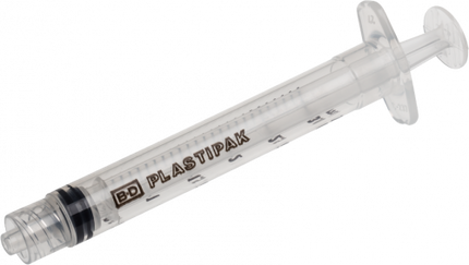 BD General Use Syringe, No Needle, Luer-Lok™ Tip 3 mL 200 / bx 4 bx/ case 309657