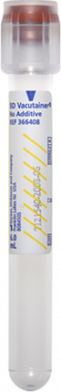 BD Tube Vacutainer Hemo 13x100mm 6ml No Additive 100/Box 10Box/Case 366408