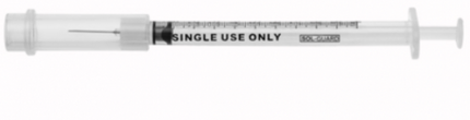 Sol-M Syringe & Needle Safety Tb W/fixed Needle 1cc 25g X 5/8in 100/box 8 box/case 200018SG