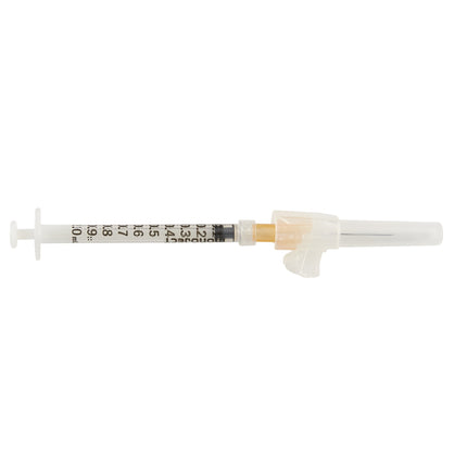 Monoject Magellan Syringe & Needle 1mL 25G X 1in Safety Magellan 50/box 4 box/case 8881811510