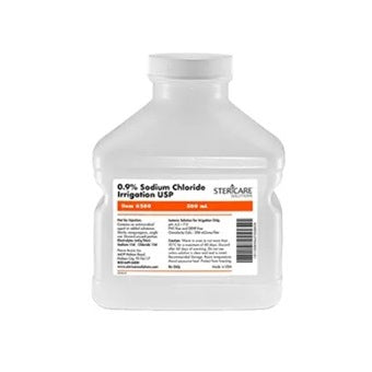 ICU Medical 0.9% Sodium Chloride Irrigation USP, 500mL, in Plastic Pour Bottle 18 each/case 6280