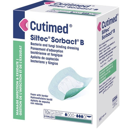 BSN Medical Cutimed® Sorbact® Hydroactive B Dressing, W14cm X L14cm  10 each/box 7993302