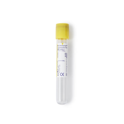 BD Vacutainer® Plus urinalysis tubes, 8mL, L100mm, OD 16mm, 100 each/box, 10 box/case, 365017