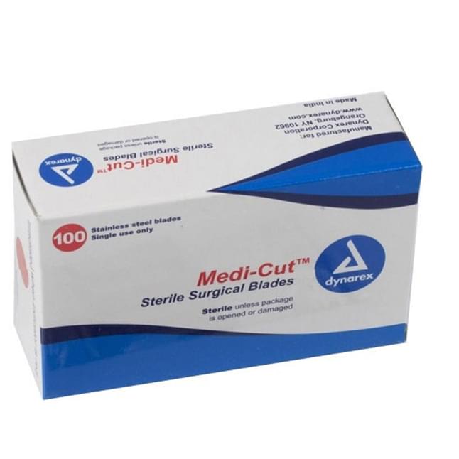 Dynarex Medi-Cut™ Surgical Blade Size 10, 100 each/box, 4130 / AM500010.