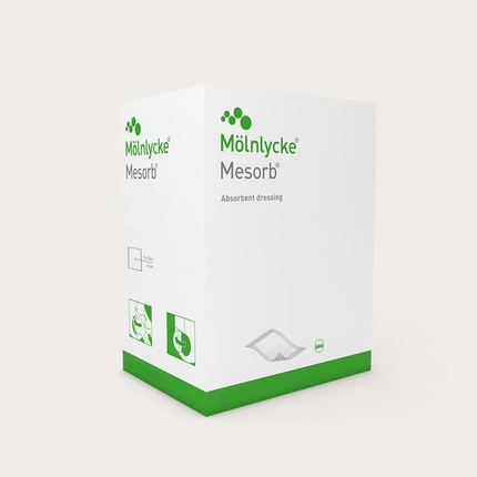 Molnlycke Health Care Mesorb Absorbent Dressing, 20cm x 30cm Wound Pad, 23cm x 30cm  30 each/box, 4 box/case  677801
