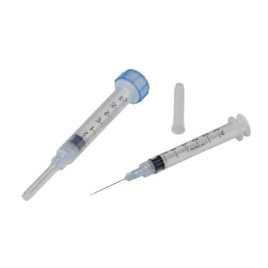 Cardinal Health Monoject™ Rigid Pack Needles and Syringes 3 mL, 22X1", 100/Box, 8881513231.
