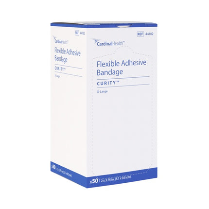Curity™ Fabric Bandage, Flexible, XL, W2" x L3-3/4" 50 each/box 44102