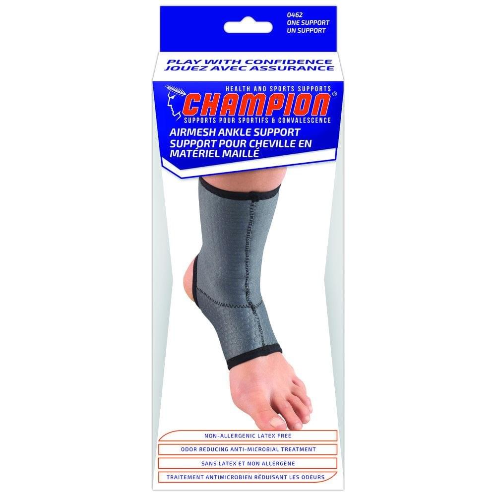 Airway Champion Ankle Support Charcoal Medium, 1 Each, 0462 - M - A Medi Supplies