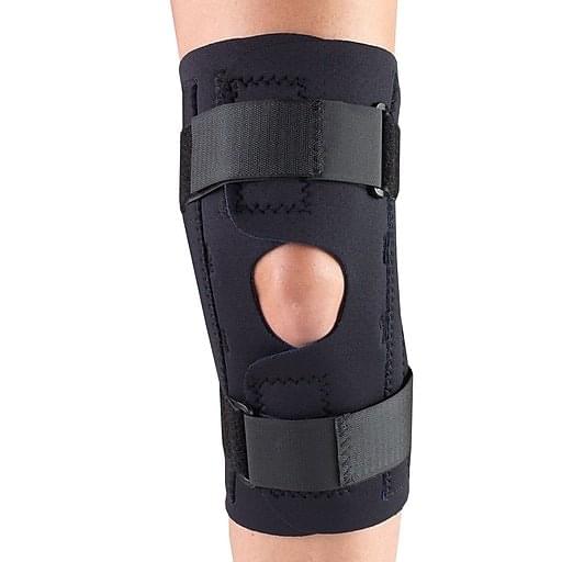 Airway Champion Maximum Neoprene Stabilizer Wrap W/ Hinged Bars LG (15 - 16") Black Opens Flat Reversib, 1 Each, 0312BL - L - A Medi Supplies