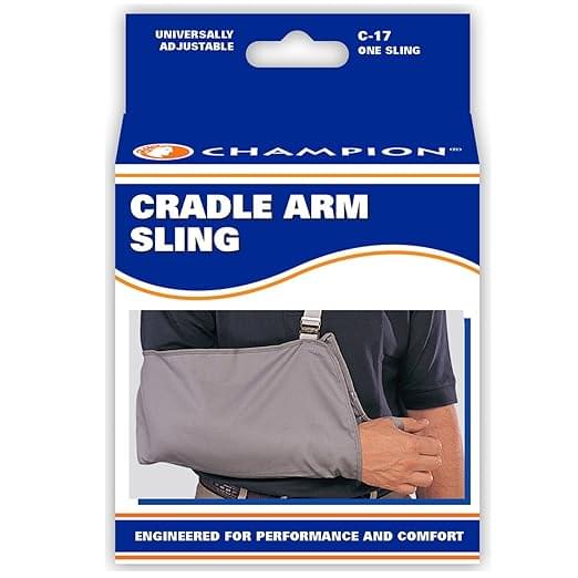 Airway Cradle Arm Sling Grey Adult, 1 Each, 0017 - A Medi Supplies