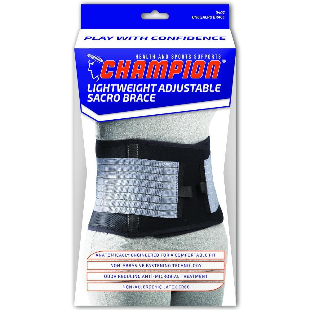 Airway Lumbar Support Black Regular, 1 Each, 0407 - R - A Medi Supplies