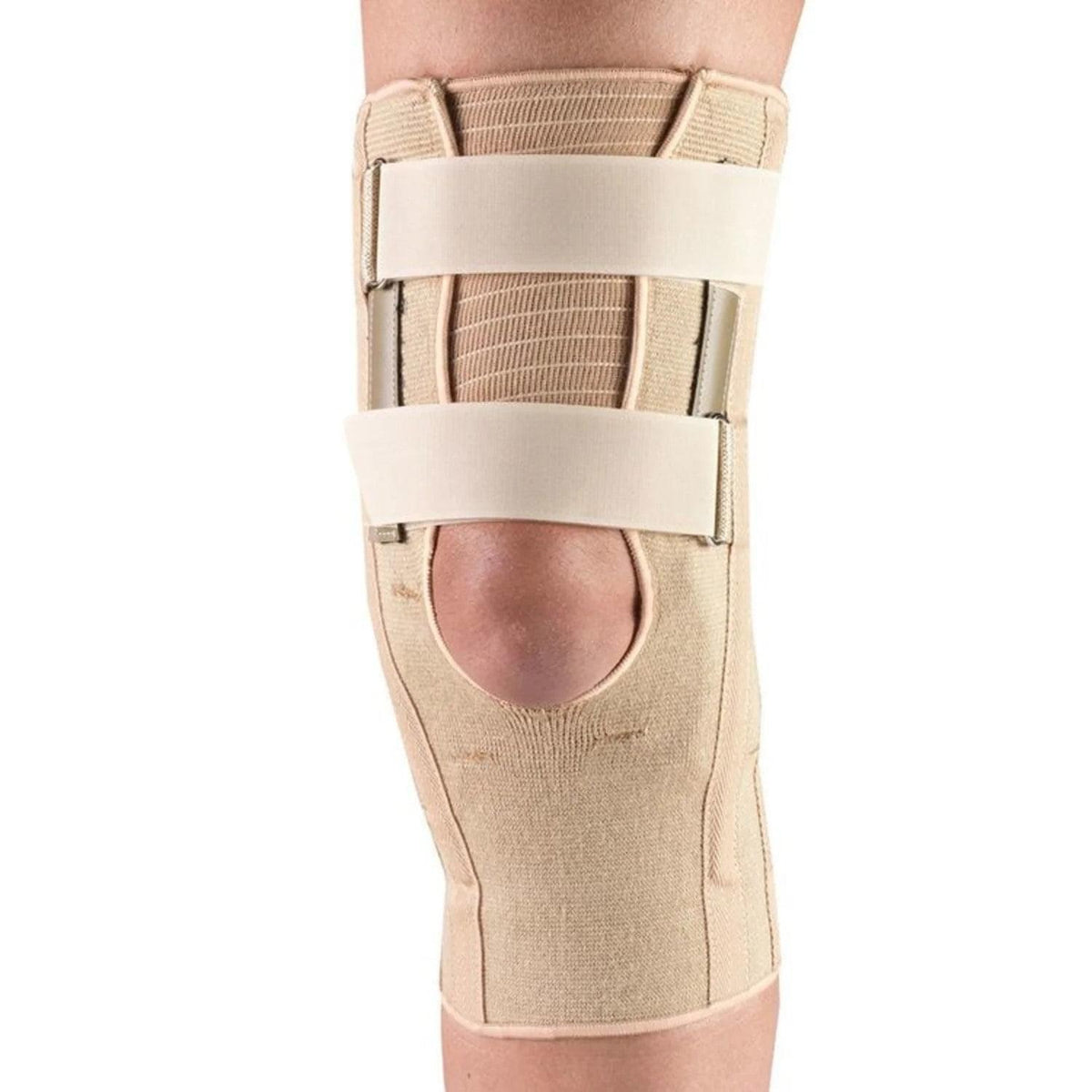 Airway OTC Elastic Knee Support (Pressure Pads) Expansion Gusset, Beige, XL, 1 Each, 2555V - XL - A Medi Supplies