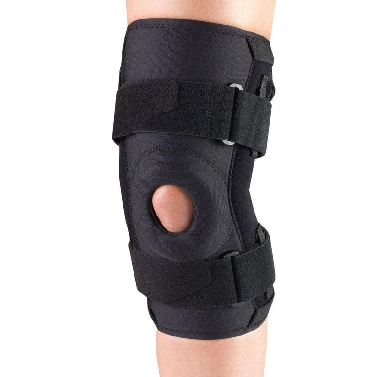Airway OTC Maximum Knee Stabilizer W/ Hinged Bars SM (15 - 16") Reversible Black Latex - free, 1 Each, 2543 - S - A Medi Supplies