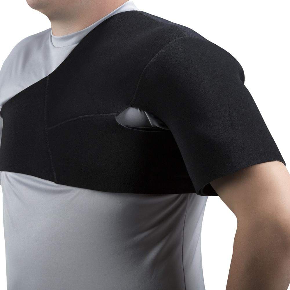 Airway OTC Neoprene Medium Shoulder Support S (Up To 40") Black Adjustable 4 - way Stretch, 1 Each, 2451 - S - A Medi Supplies