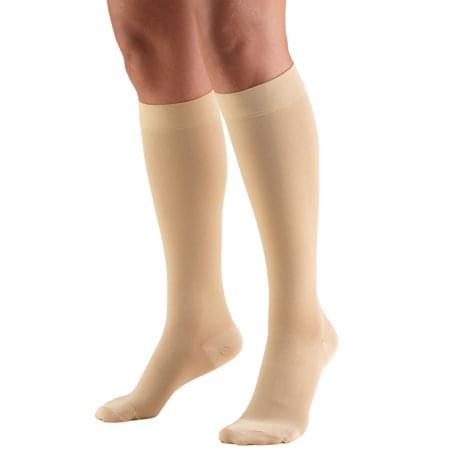 Airway Truform Ladies' Trusheer 20 - 30mmHg Knee - high Closed - toe XL (13 - 19") Beige Latex - free, 1 Pair, 0263BG - XL - A Medi Supplies