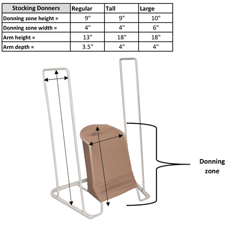Airway Truform Stocking Donner Large Handle 18" Foot Width 6", 1 Each, 0752 - L - A Medi Supplies