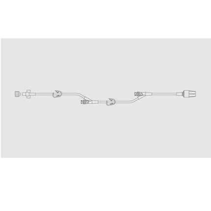 BD SmartSite™ Extension Set, 2 Pinch Clamps, 2 SmartSite™ Needle-Free Valves 7", 32" from Fixed Male Luer Lock 100 each/case 37262E