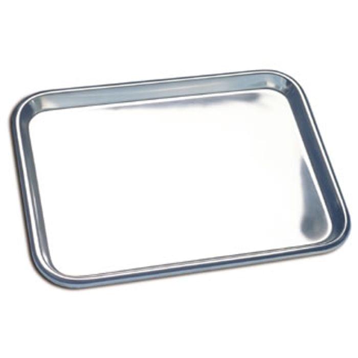 Stainless - Steel Flat Tray, 11" x 7.5" x 0.75" (28.5 x 19 x 2 cm), 1 EA, 020 - 527 - A Medi Supplies