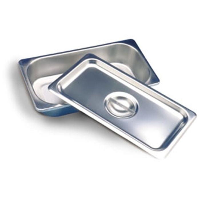 Stainless - Steel Tray without Cover, 12.75" x 7" x 2.5" (32.4 x 17 x 6.3 cm), 1 EA, 020 - 162 - A Medi Supplies