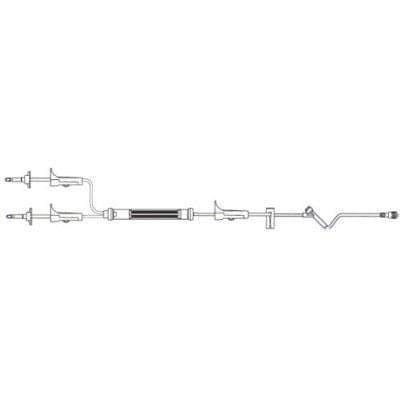 B. Braun Gravity Blood Administration Set, with One SafeLine Injection Site, L84" 34mL Priming 50 each/case NF5140 - A Medi Supplies