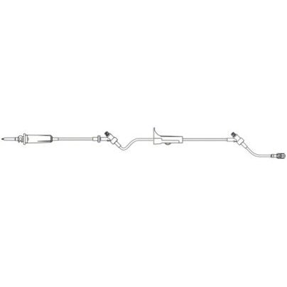 B. Braun Gravity IV Administration Set, With Two CARESITE® Injection Site, 15 drops/mL, 17mL, L84" 50 each/case 354202 - A Medi Supplies