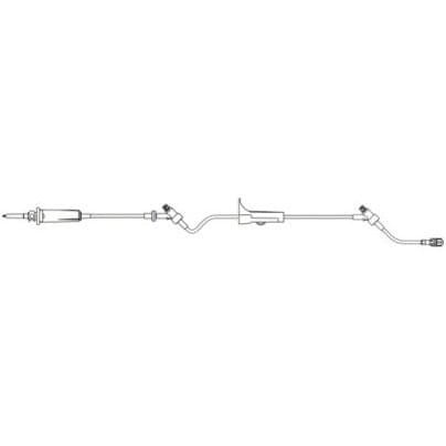 B. Braun Gravity IV Administration Set, With Two CARESITE® Injection Site, 15 drops/mL, 17mL, L84" 50 each/case 354202 - A Medi Supplies