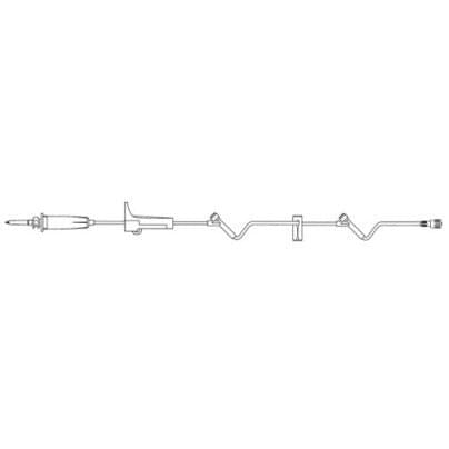 B. Braun Gravity IV Administration Set, With Two SAFELINE® Injection Site, 19mL, L97" 50 each/case NF1150 - A Medi Supplies