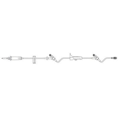 B. Braun Gravity IV Administration Set, With Two ULTRASITE® Injection Site, 15drops/mL, 20mL, L104" 50 set/case 352049 - C - A Medi Supplies