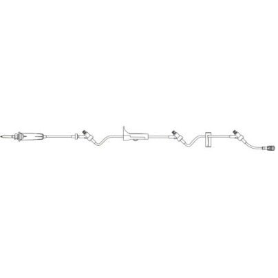 B. Braun IV Administration Set with Three CARESITE® Injection Site, 60drops/mL, 17mL, L88" 50 each/case 354206 - A Medi Supplies