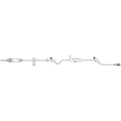B. Braun IV Administration Set with Two CARESITE® Injection Site, 60drops/mL, 60drops/mL, 19mL, L103" 50 each/case 354204 - A Medi Supplies