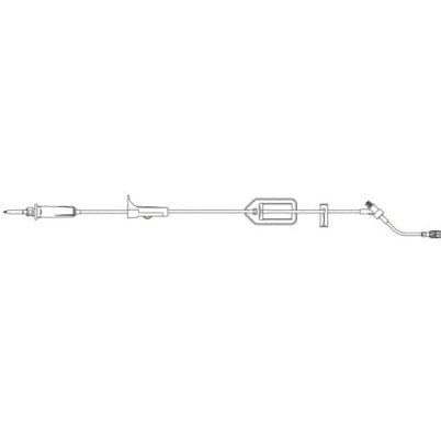 B. Braun Primary Gravity Filter Set with One CARESITE® Injection Site, 18.9mL, L91", 15 drops/mL 50 each/case 470115 / BB470115 - A Medi Supplies
