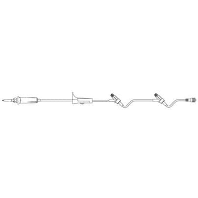 B. Braun Primary Gravity IV Set with Two ULTRASITE® Injection Sites, 15drops/mL, 16mL, L86" 50 each/case US1150 - A Medi Supplies