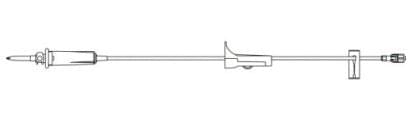 B. Braun Gravity IV Administration Set, With Zero Injection Site, 18mL, L85", 15 drops/mL, 10/Pack, 50 each/case 352601 / BB352601 - A Medi Supplies