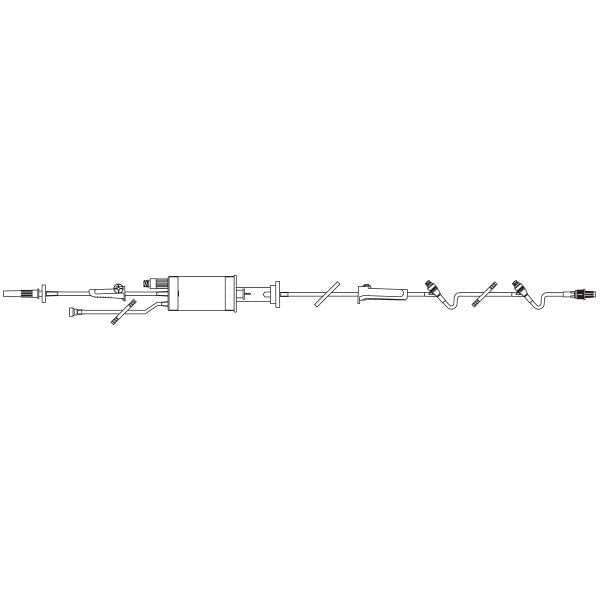 Baxter BURETROL® Solution Set, 150 mL Burette Drip Chamber Filter Valve 48 each/case 2H8864 - A Medi Supplies