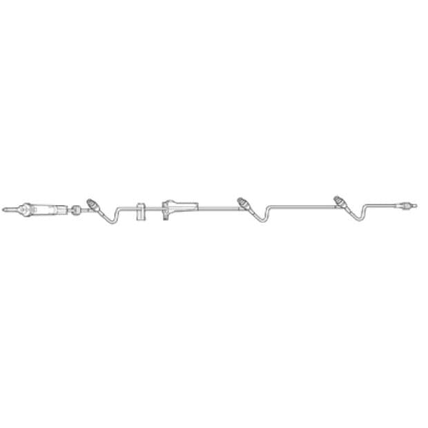 Baxter Clearlink Continu - Flo Solution Set, 10Drops/mL, L109" 3 Luer Activated Valve; With Retractable Collar 48 each/case 2C8537S - A Medi Supplies