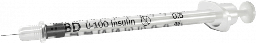 BD Syringe & Needle Insulin 0.5cc 31g X 6mm Ultra - fine Ii 100/box 5 Box/case 324920 - A Medi Supplies