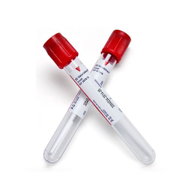 BD Vacutainer® Plus Serum Tube, 10mL, L100mm, OD 16mm, No Additive, 100 each/box, 10 box/case 366430 - A Medi Supplies