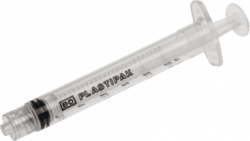 BD General Use Syringe, No Needle, Luer-Lok™ Tip 3 mL 200 / bx 4 bx/ case 309657