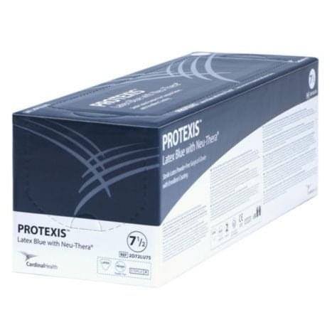 Cardinal Health Protexis® Latex Blue with Neu - Thera® Emollient Coating, Surgical Gloves, Size 7 - 1/2, L11.6" Blue, 50 pair/box, 2D72LU75 - A Medi Supplies