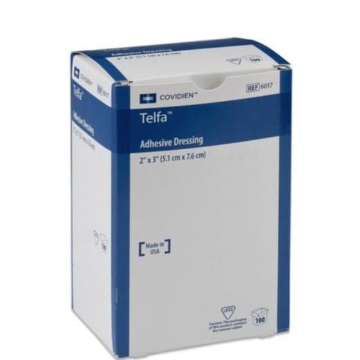 Telfa™ Ouchless Cotton Adhesive Dressing 4 x 3" 100 each/pack - A Medi Supplies