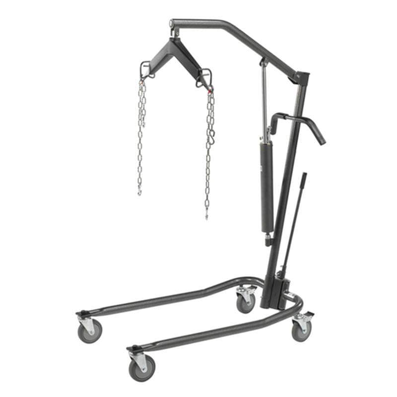 Drive Medical Hydraulic Patient Lift with Six Point Cradle, 5" Casters, Silver Vein, 1 Each, 13023SV - A Medi Supplies