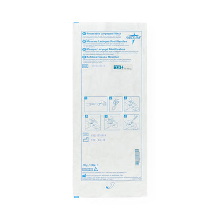 Medline Reusable Laryngeal Mask Airway, Size 2.5, Children: 44–66 lb. (20 kg - 30 kg), 1 Each, DYND280025