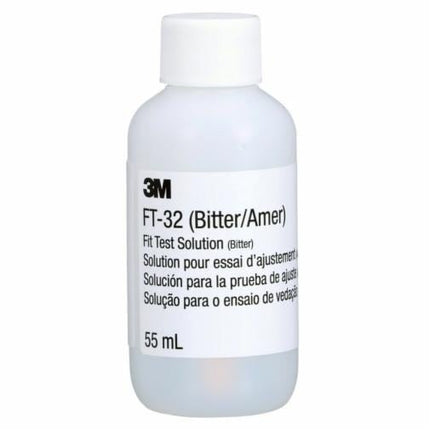 3M Test Solution for N95 Qualitative Fit Test Kits for Face Masks, Bitter Solution, Fit Test Solution, 1 Bottle, FT-32