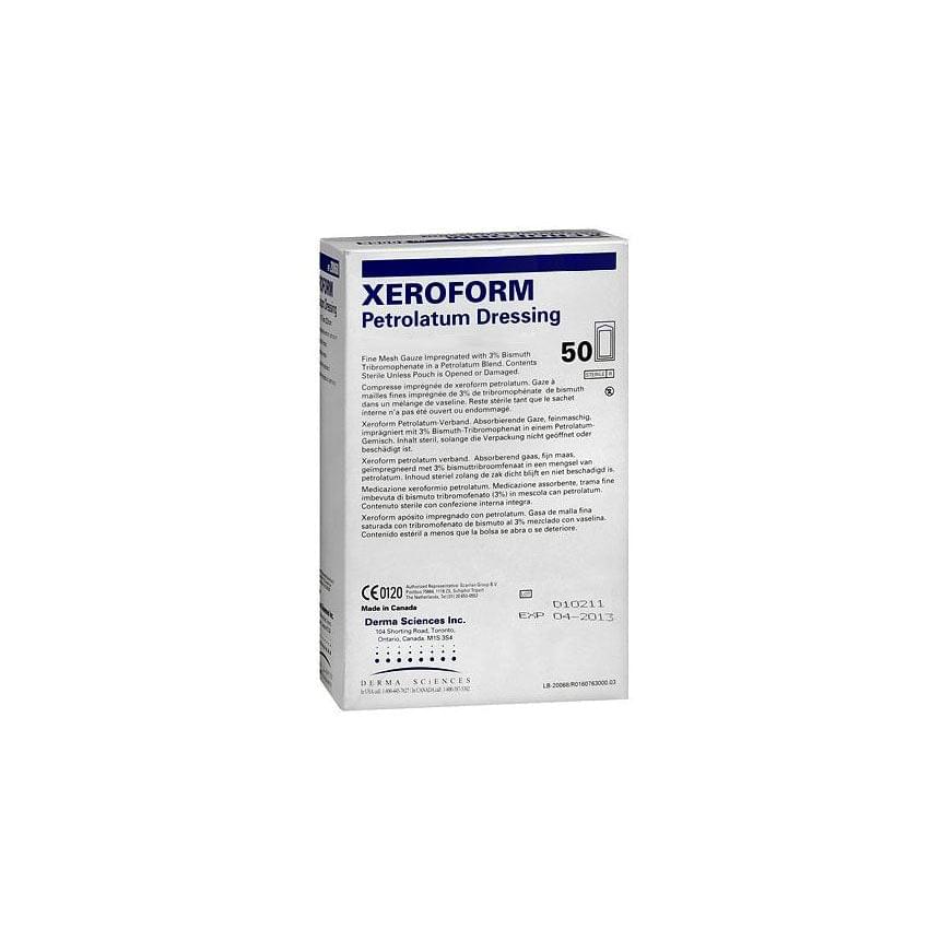 Gentell Inc (Derma Sciences) Xeroform Petrolatum Impregnated Gauze 2" x 2", 25 each/box, DKC71164 - A Medi Supplies