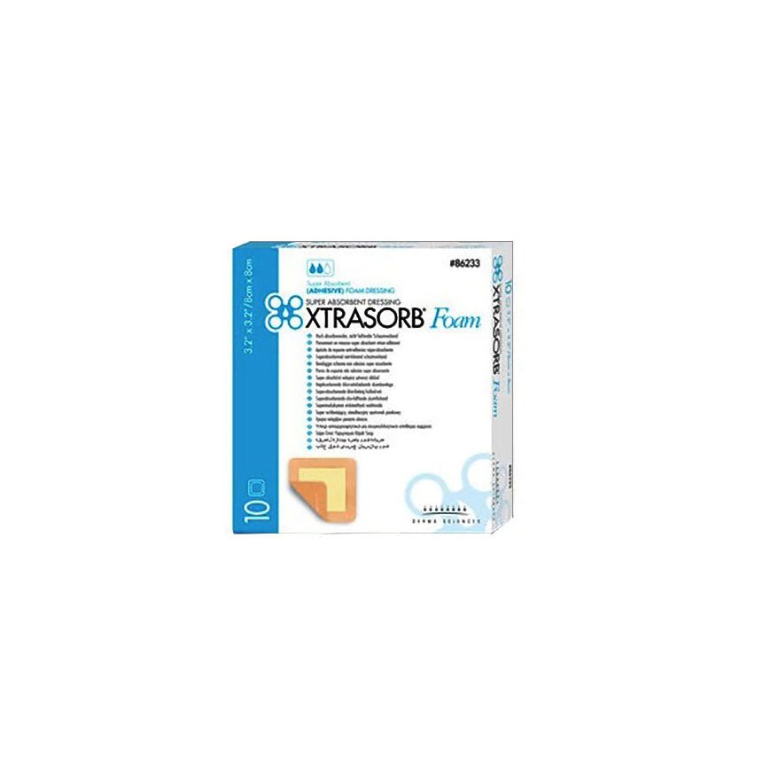 Gentell Inc (Derma Sciences) Xtrasorb® Foam Dressing, W3.2" X L3.2" 10 each/box, DUP86233 - A Medi Supplies