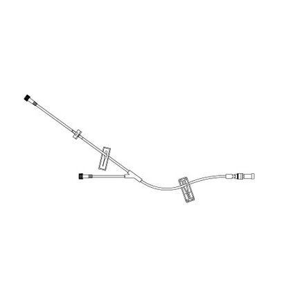ICU Medical Extension LifeCare PCA™ Set, Minibore, Backcheck Valve, 10" 50 each/case 14278-28